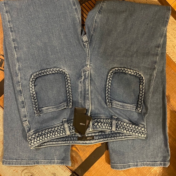 Maje NWT Women’s maje Jeans with Braided
Trim size 42 - Picture 6 of 14